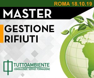 Master Gestione Rifiuti a Roma dal 18/10/2019 al 30/11/2019