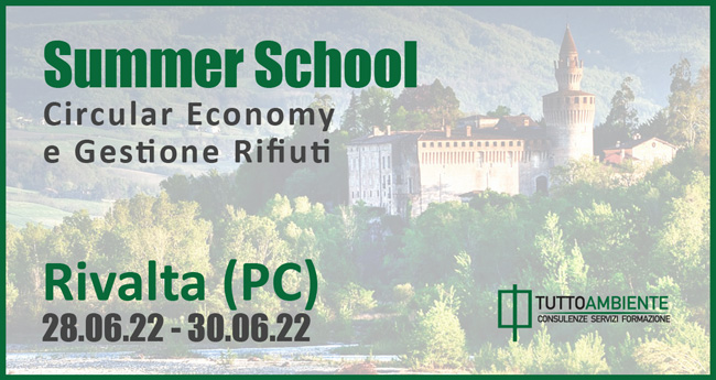 Summer School Circular Economy e Gestione Rifiuti a Rivalta (Piacenza)
