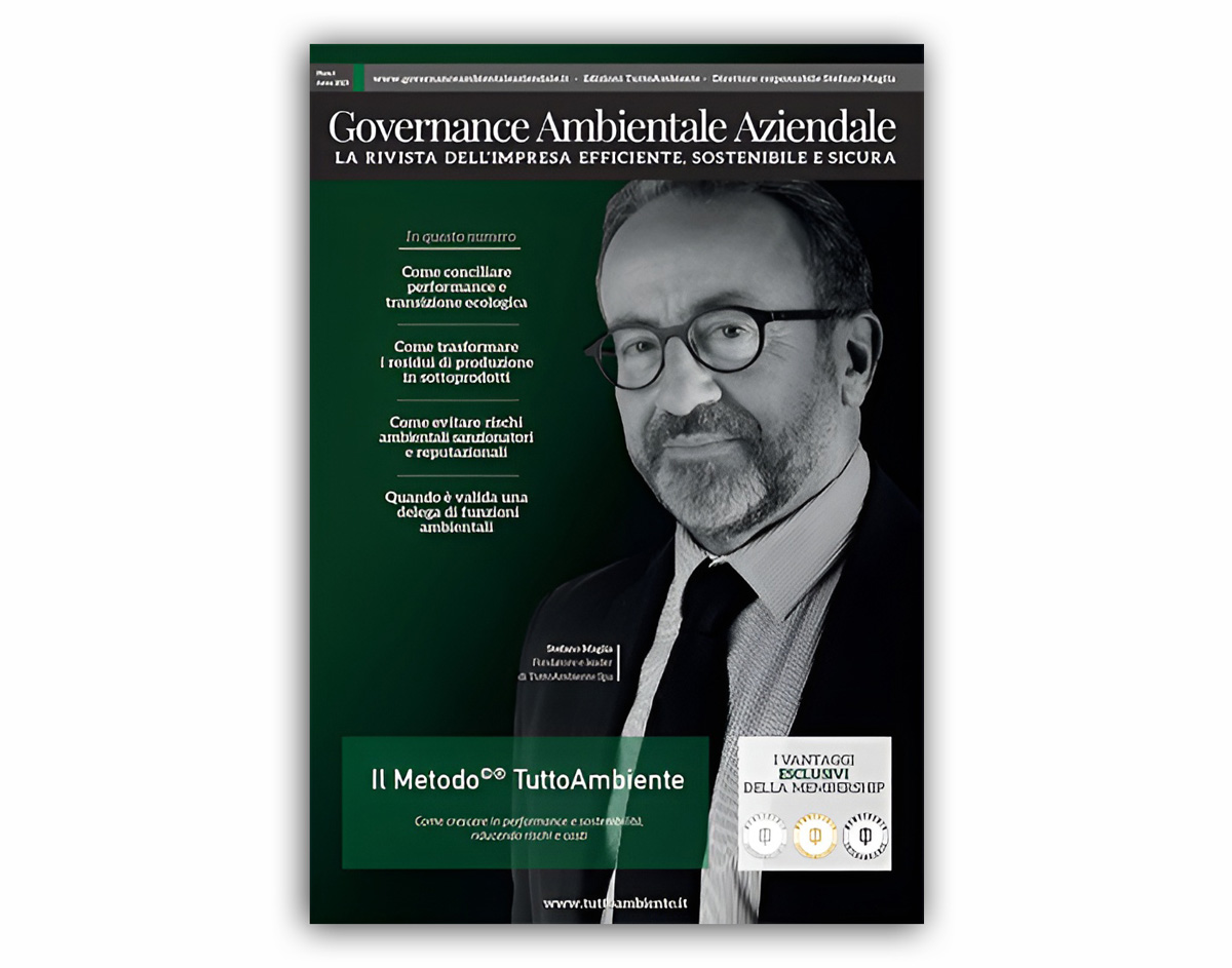 La copertina del numero 1 della rivista Governance Ambientale Aziendale
