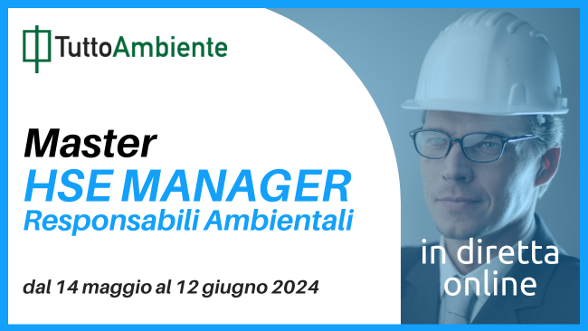 Master HSE Manager maggio 2024